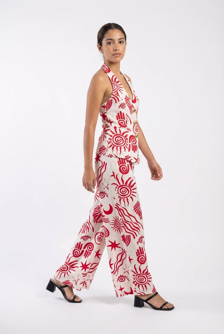 Mystical Celestial Halter Vest Set