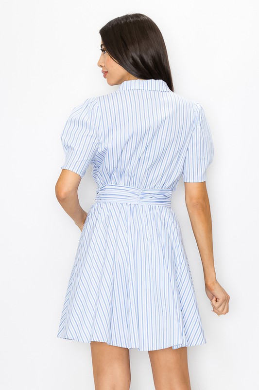 Short Sleeve Poplin Dress