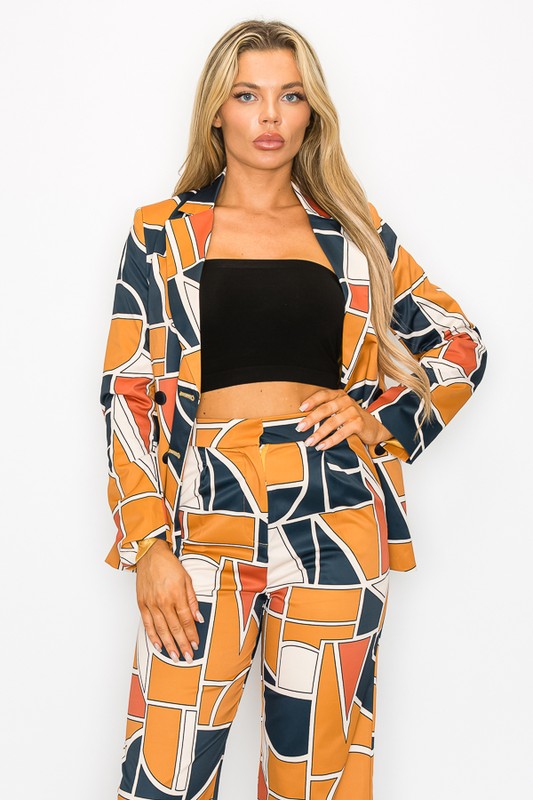 Long Sleeve Printed Jacket