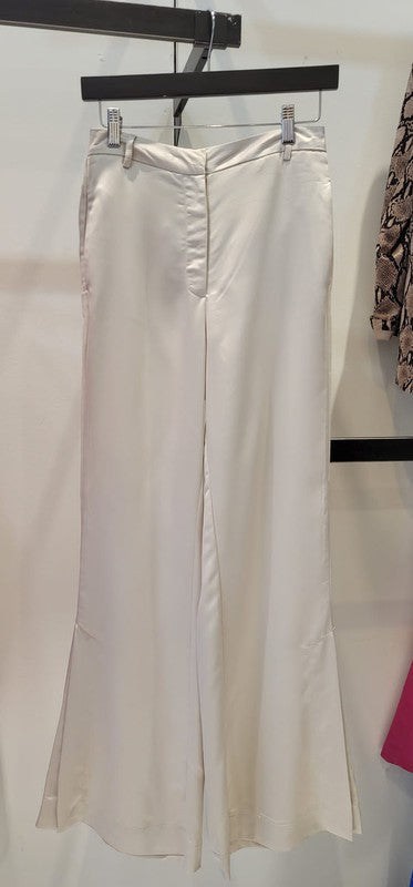 Side Slit Satin Pants