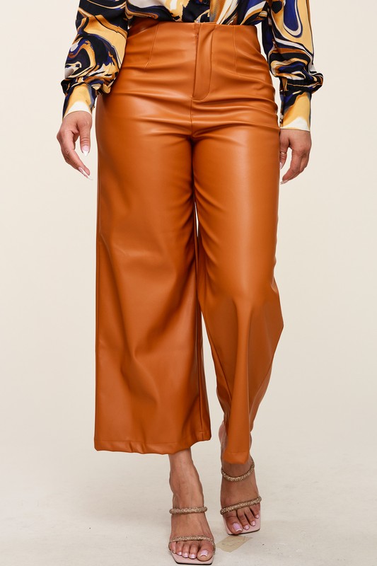 Pu Wide Pants