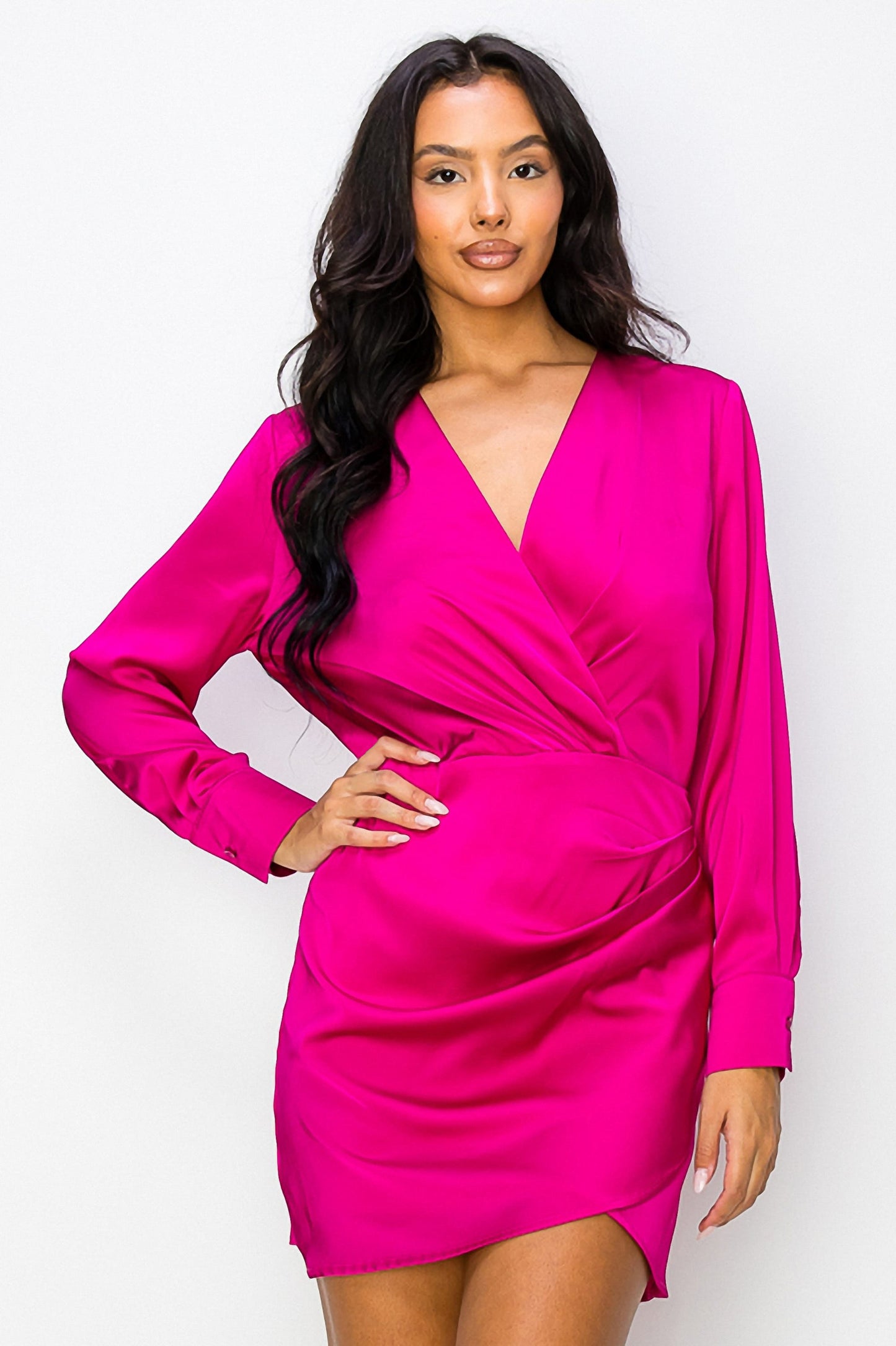 Ruched Elegance Mini Dress