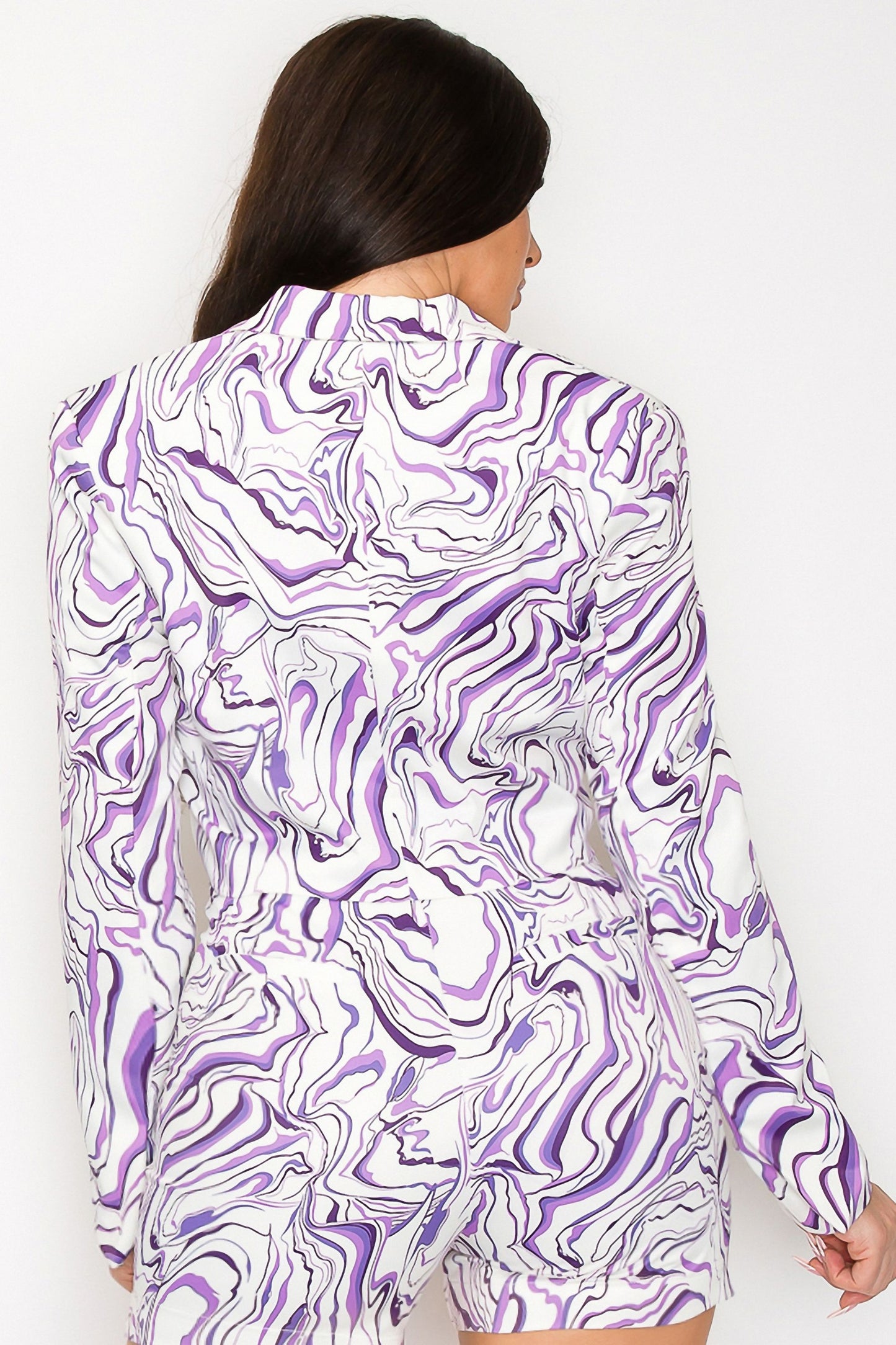 Elegance Purple-White Mix Jacket