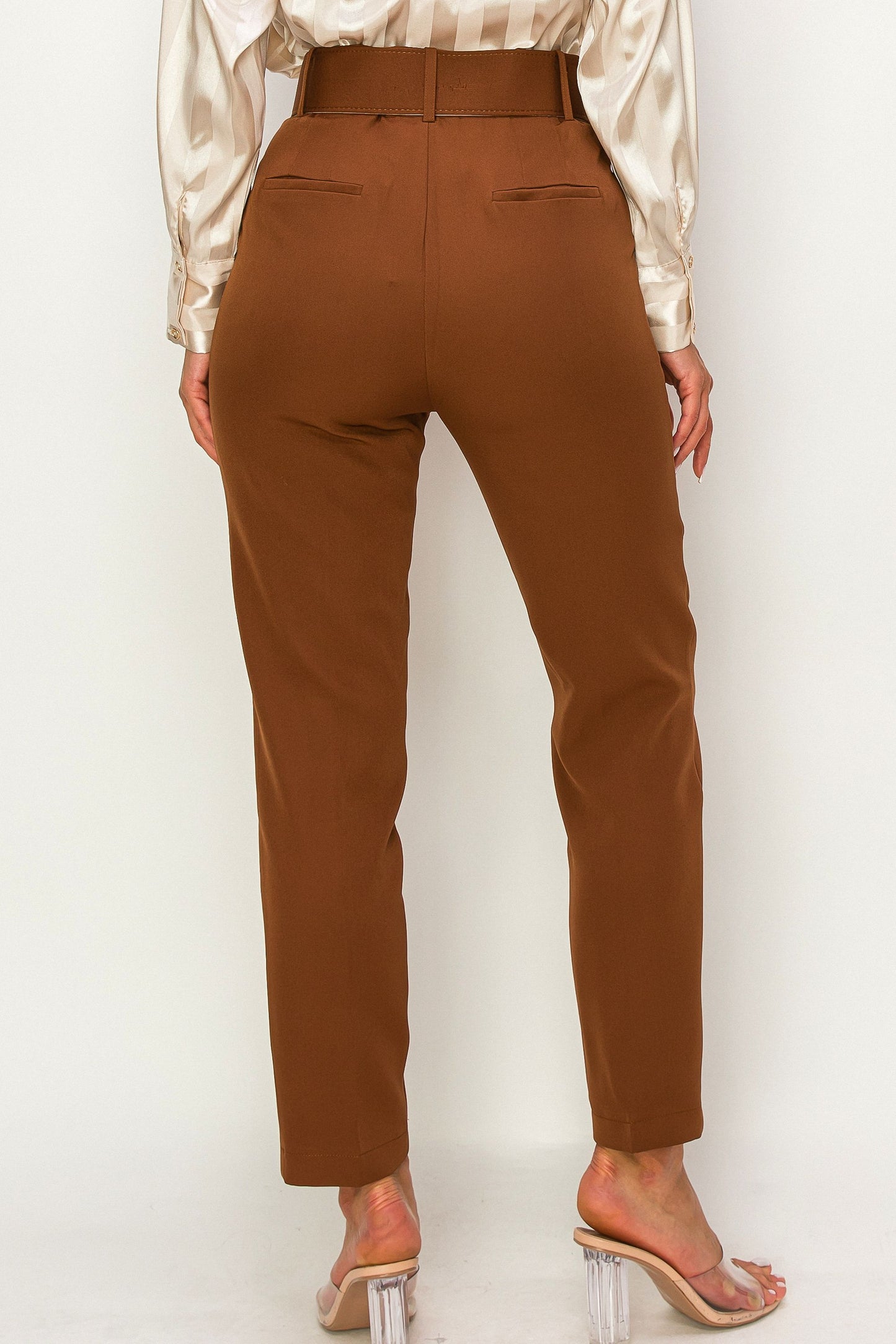 Two Side Pocket Trousers With Belt