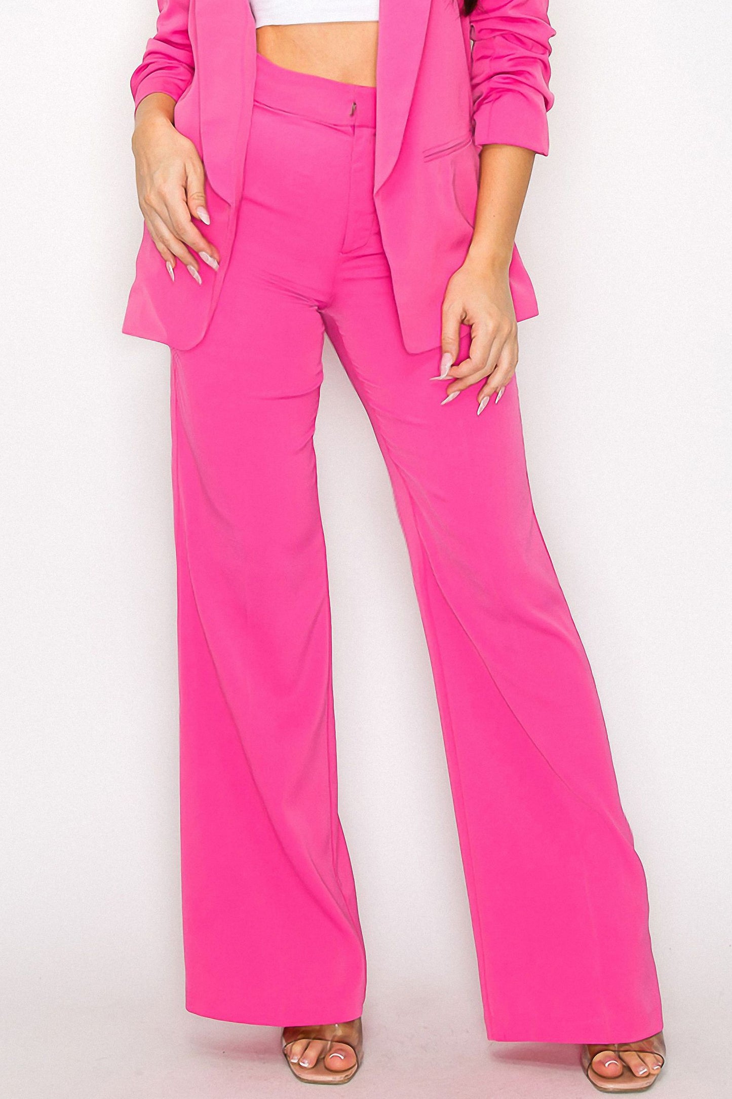 High-Waisted Wide Crop Pants