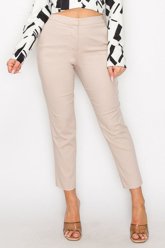 Solid Pants w/ Zipper