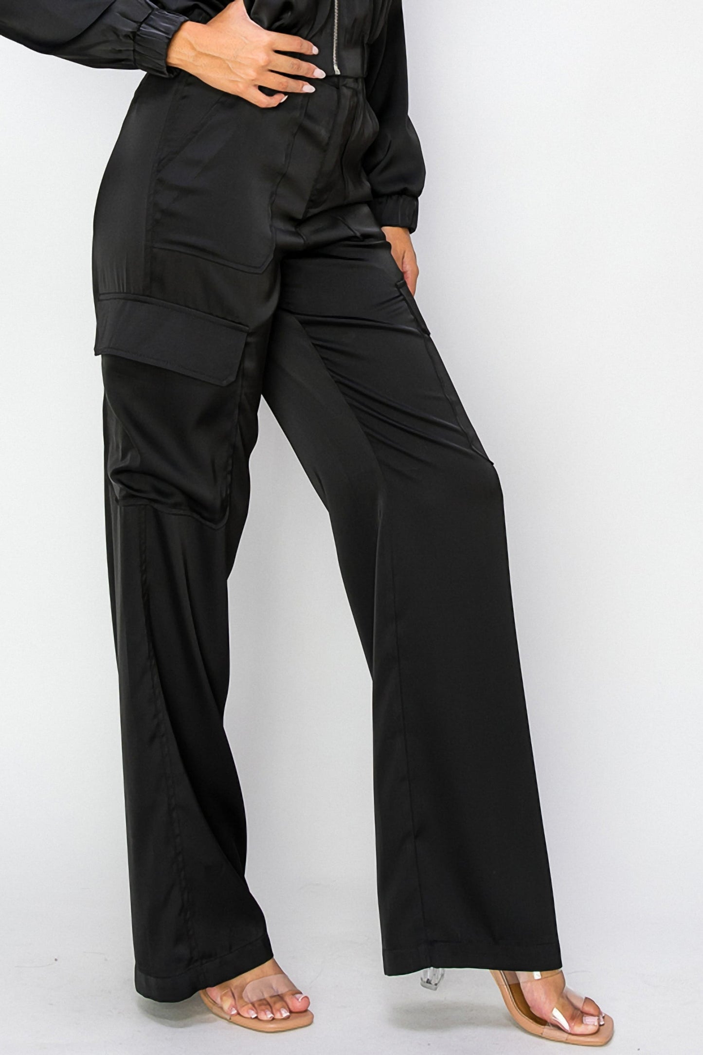 High-Waist Cargo Pants