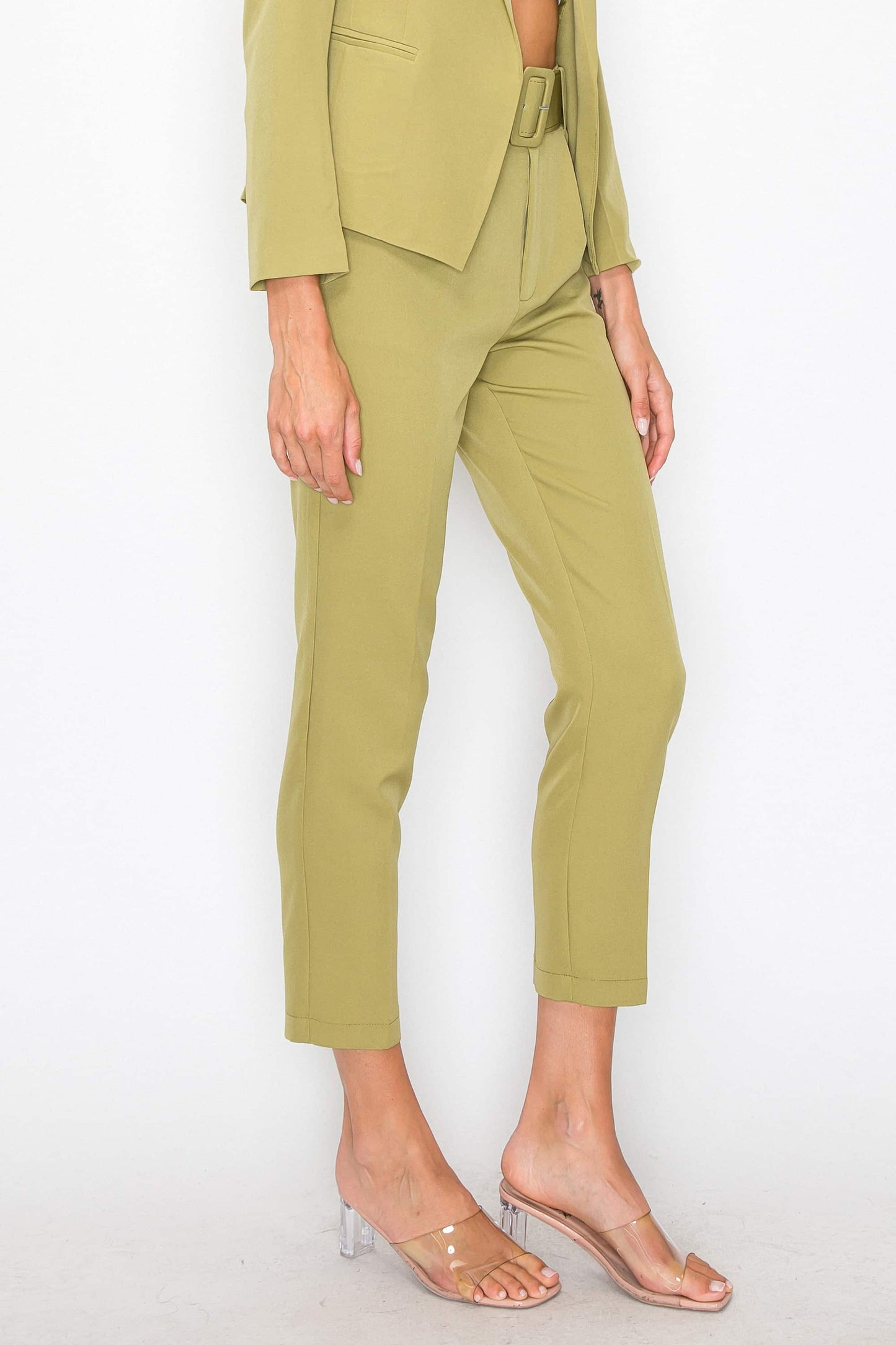 Two Side Pocket Trousers With Belt