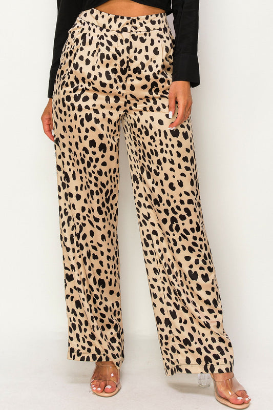 Cheetah Gaucho Pants