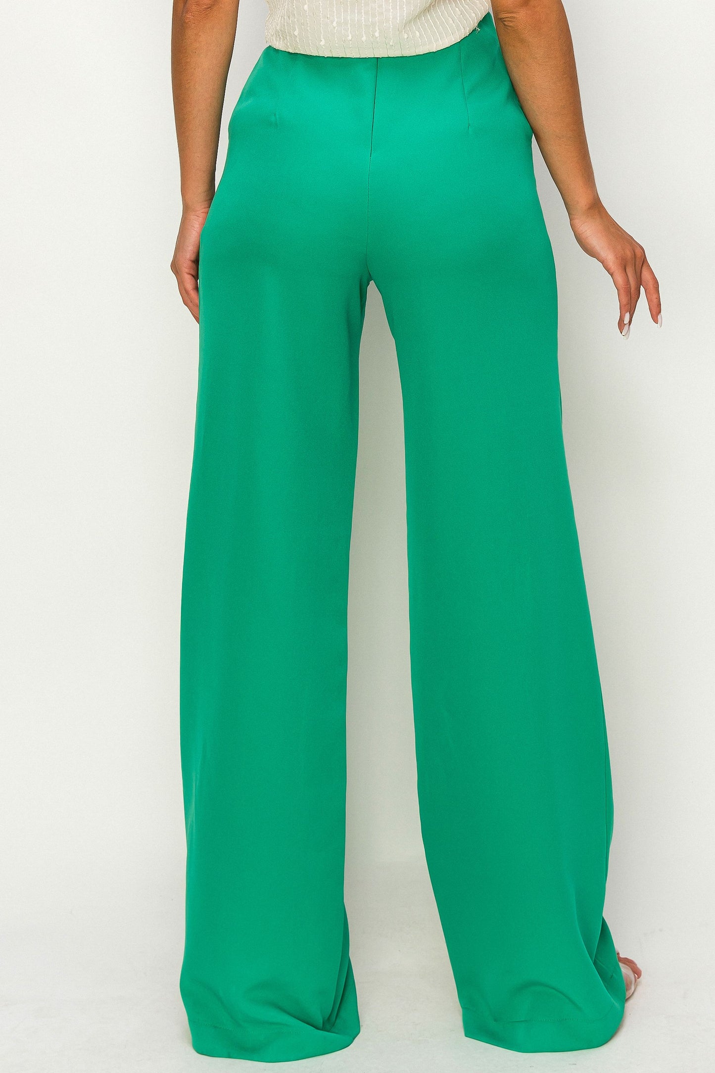 Pantalones anchos de talle alto Trove de Elegance