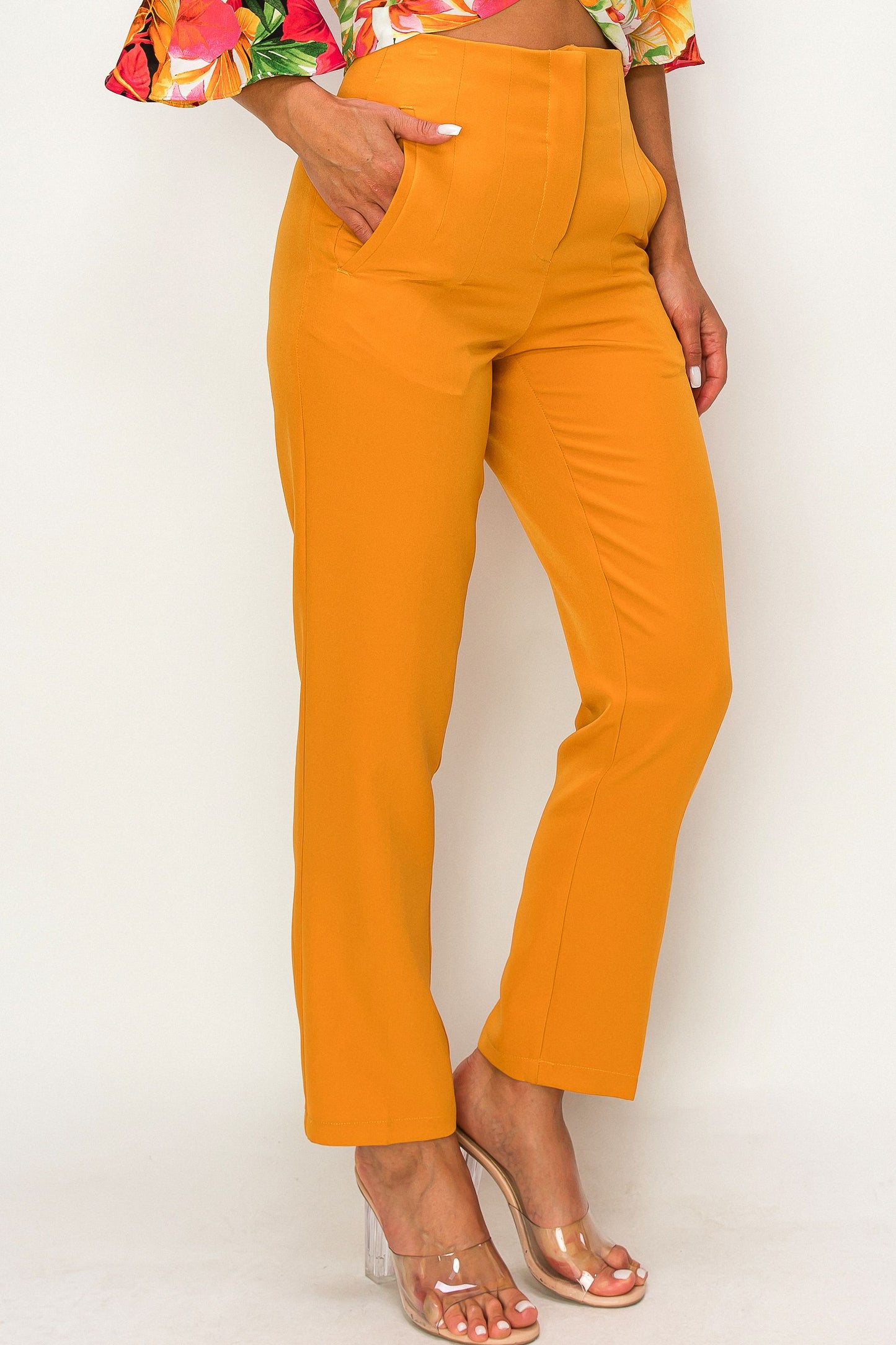 Pair Of Trousers With Dual Side Pockets.