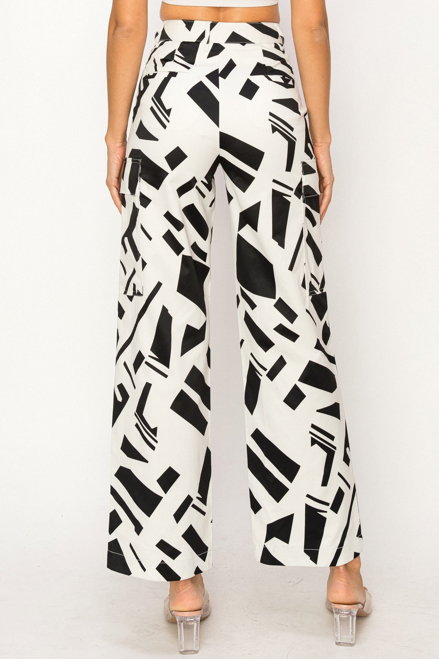 Printed Wide Leg Trouser