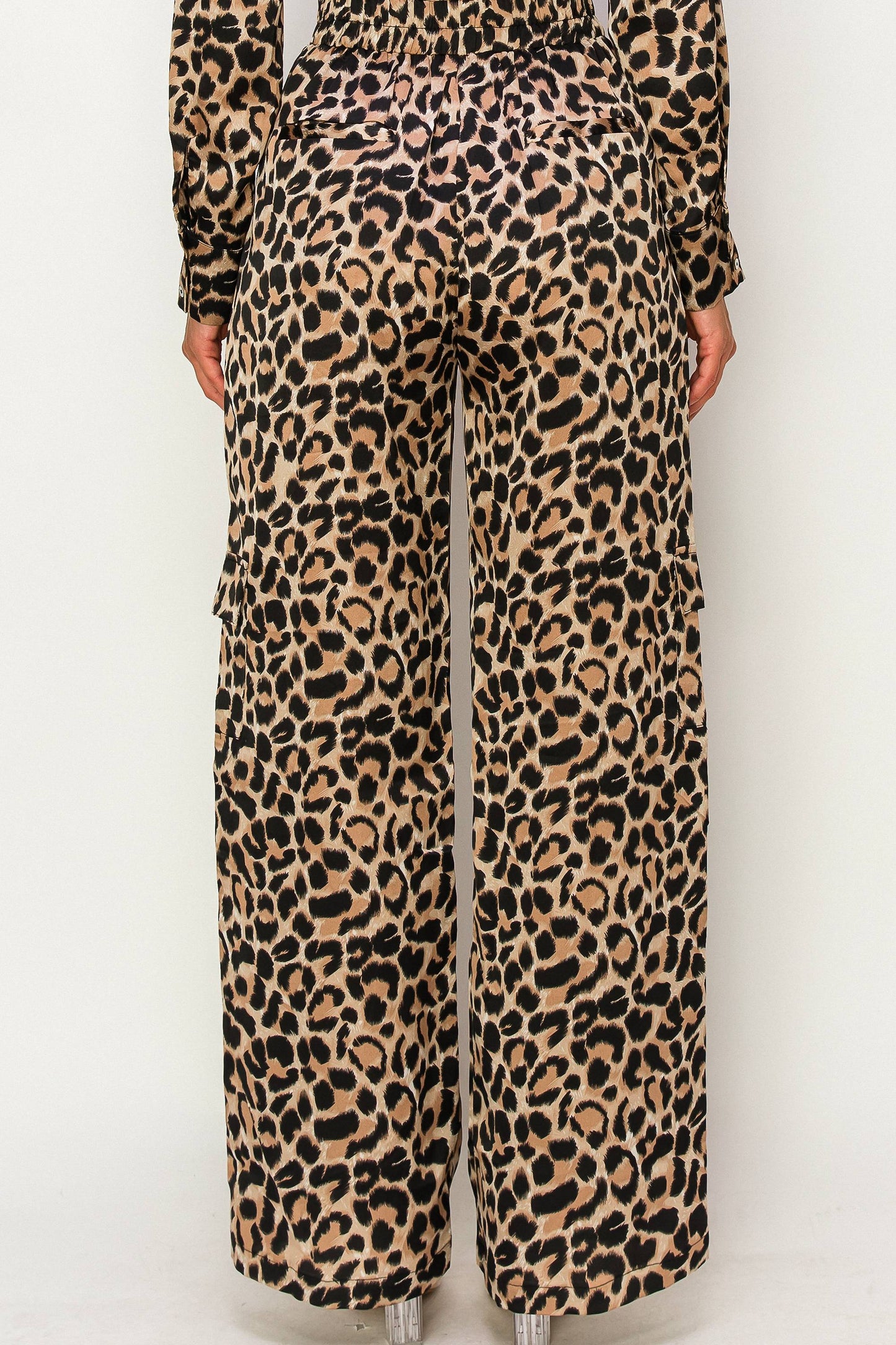 Cheetah High-Waisted Gaucho Pants