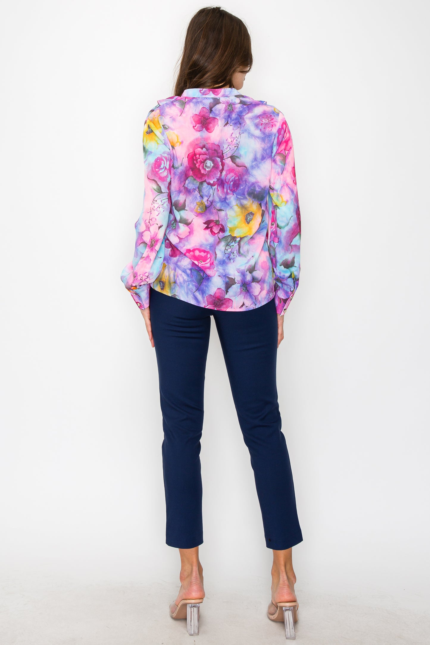 Women's Long Sleeve Floral Print Top with Ruffles. Please, go to shop at onenmoreusa.com. The best price and deal w'/ wholesaleprice !!!