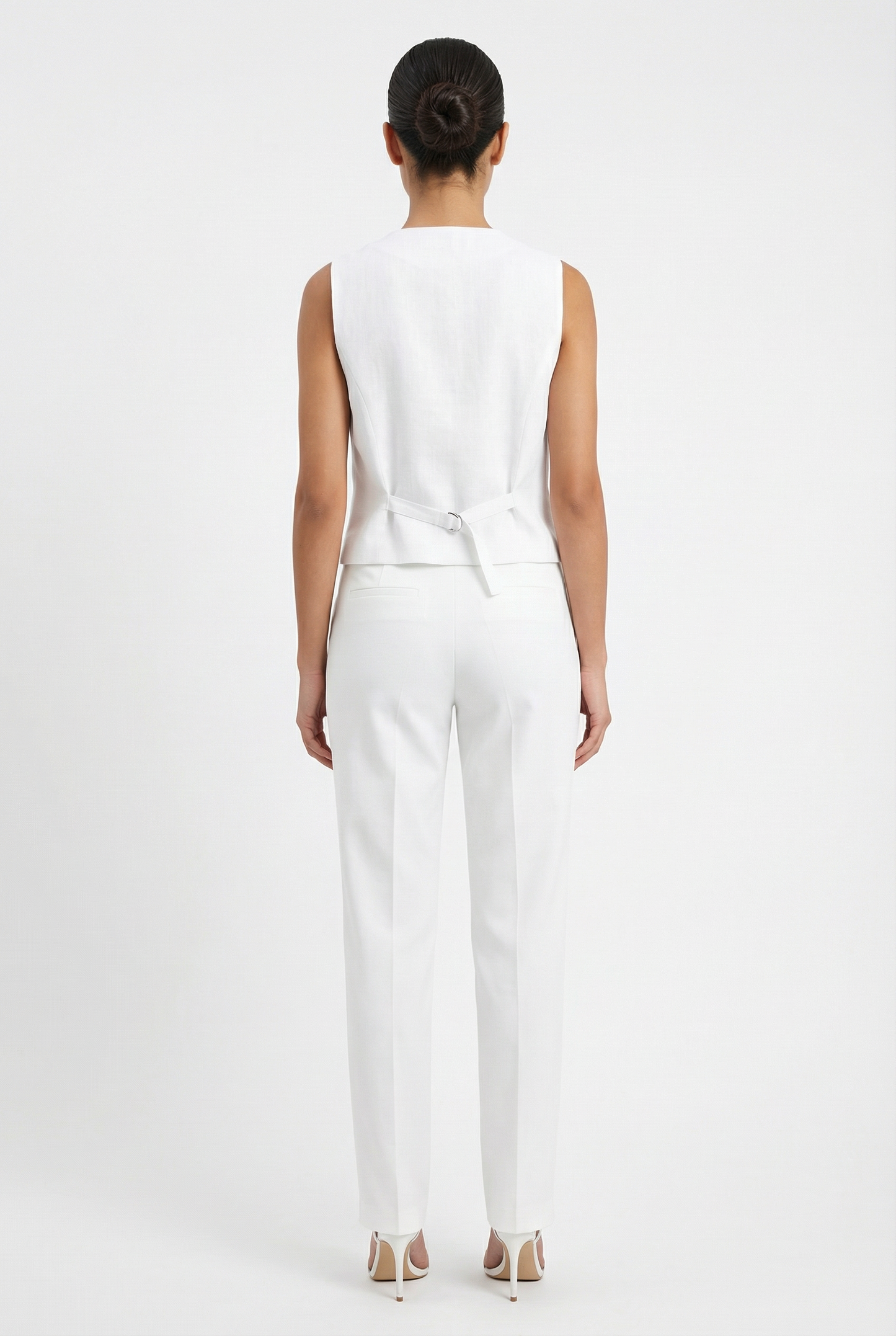 Button-Front Cotton Vest & Pant Set