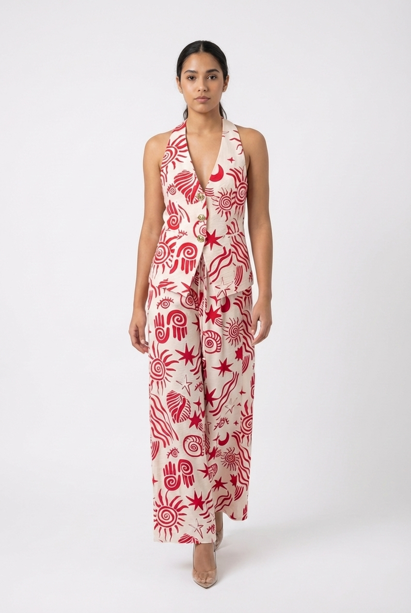 Mystical Celestial Halter Vest Set