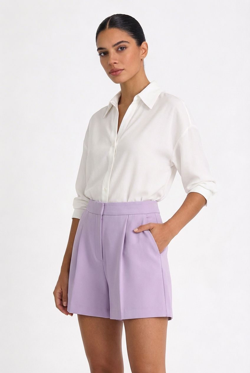 Tailored Pastel Shorts