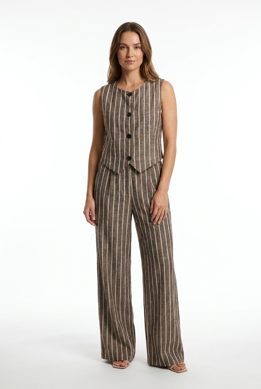 Striped Vest & Trouser Set