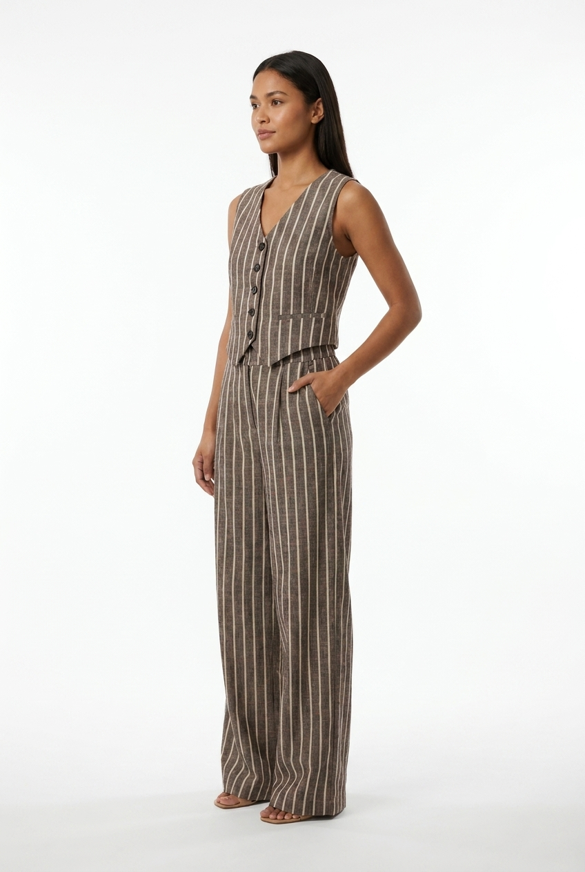 Striped Vest & Trouser Set