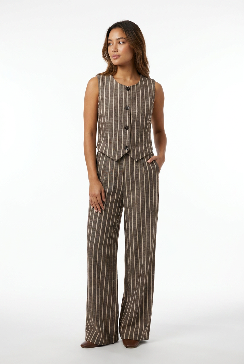 Striped Vest & Trouser Set