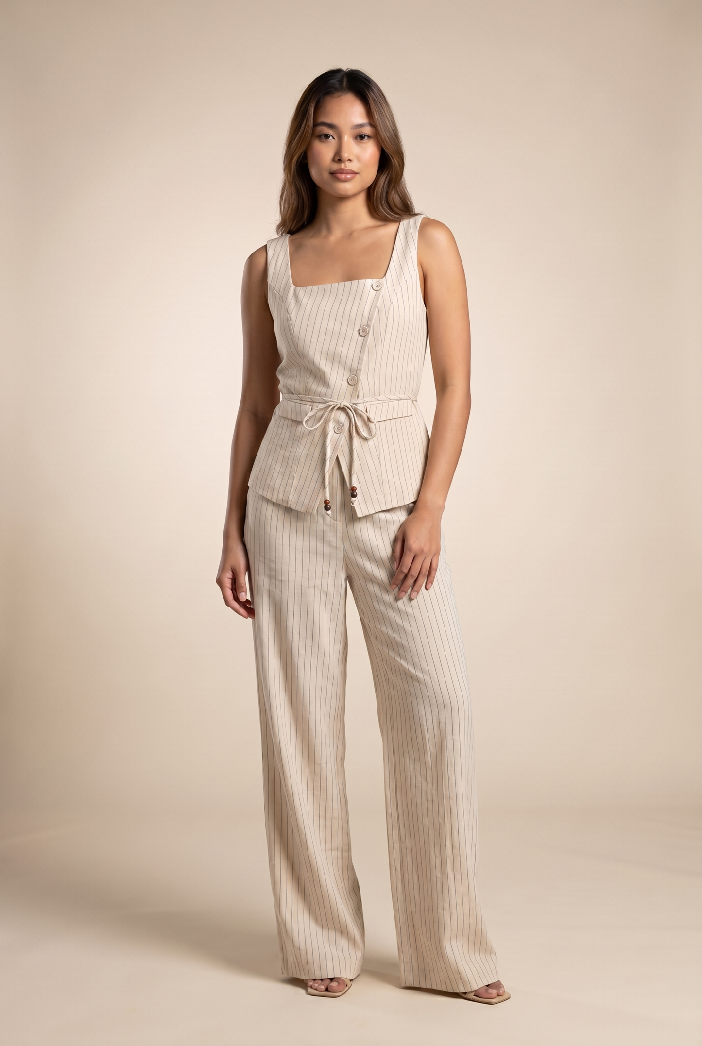 Pinstripe Vest & Trouser Set
