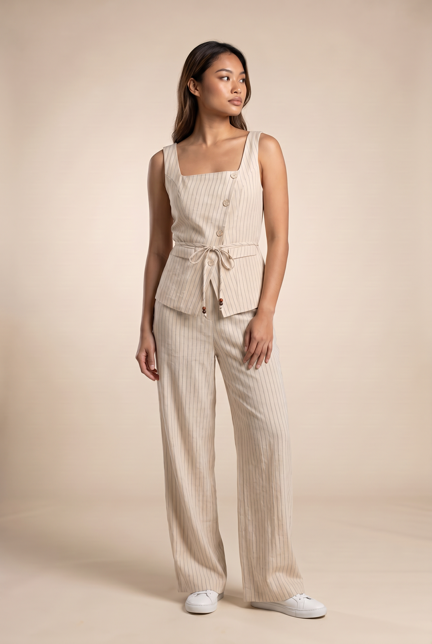 Pinstripe Vest & Trouser Set