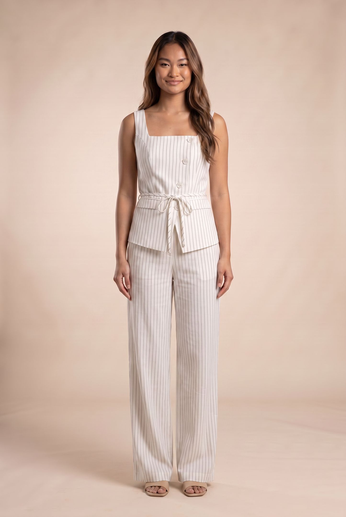 Pinstripe Vest & Trouser Set