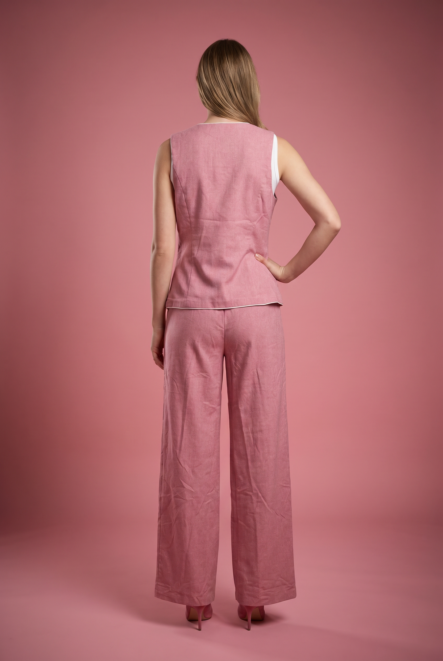Double-Breasted Vest & Trouser Set