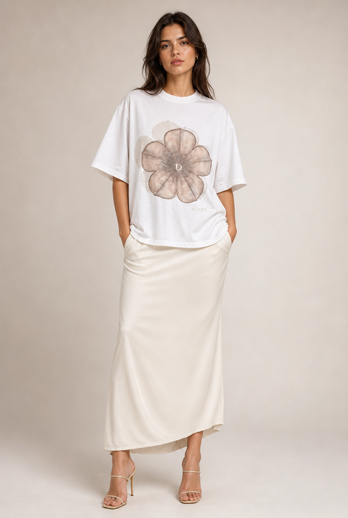 Oversized Floral Graphic Tee