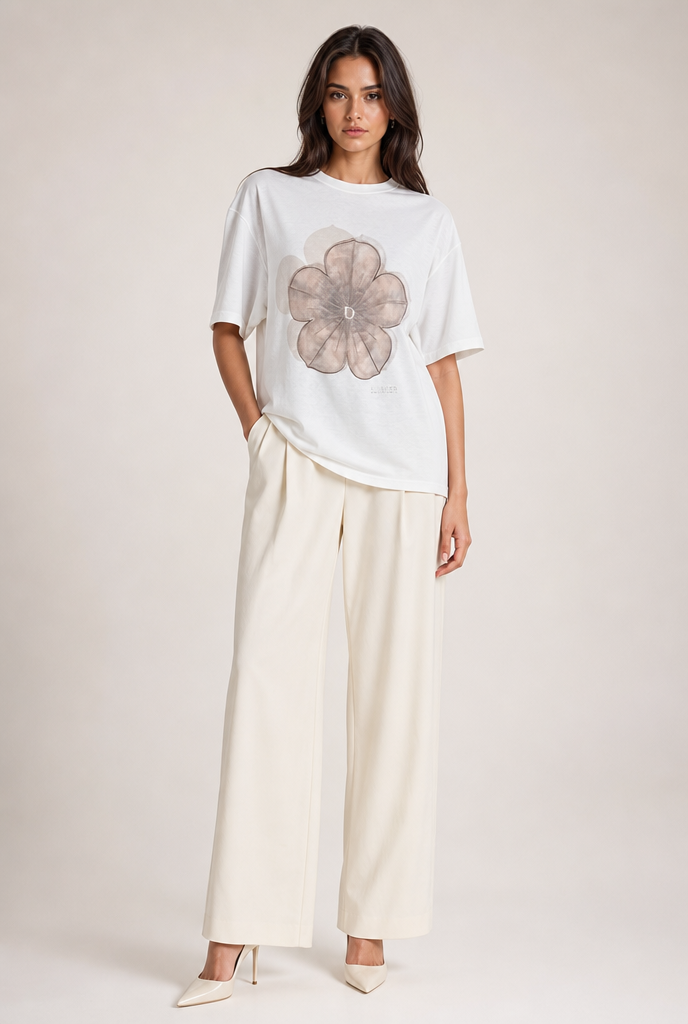 Oversized Floral Graphic Tee