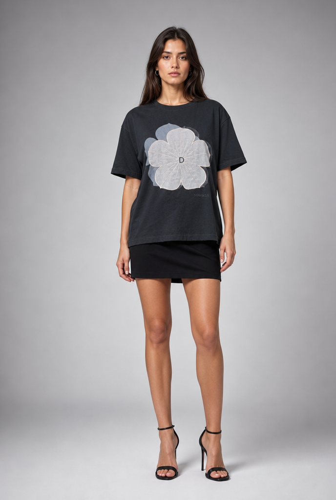 Oversized Floral Graphic Tee