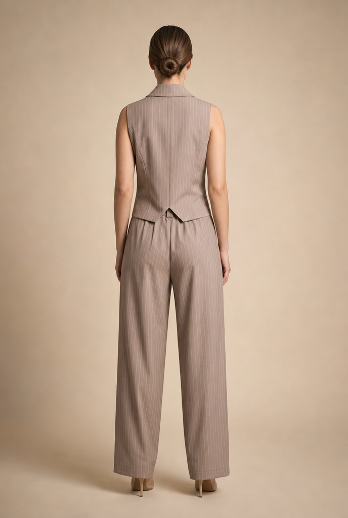 Pinstripe Vest & Trouser Set