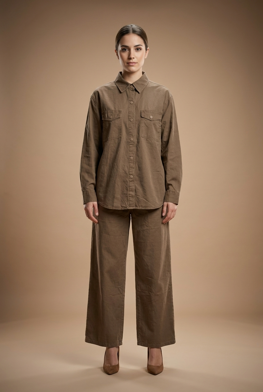 Relaxed Utility Shirt & Trouser Set