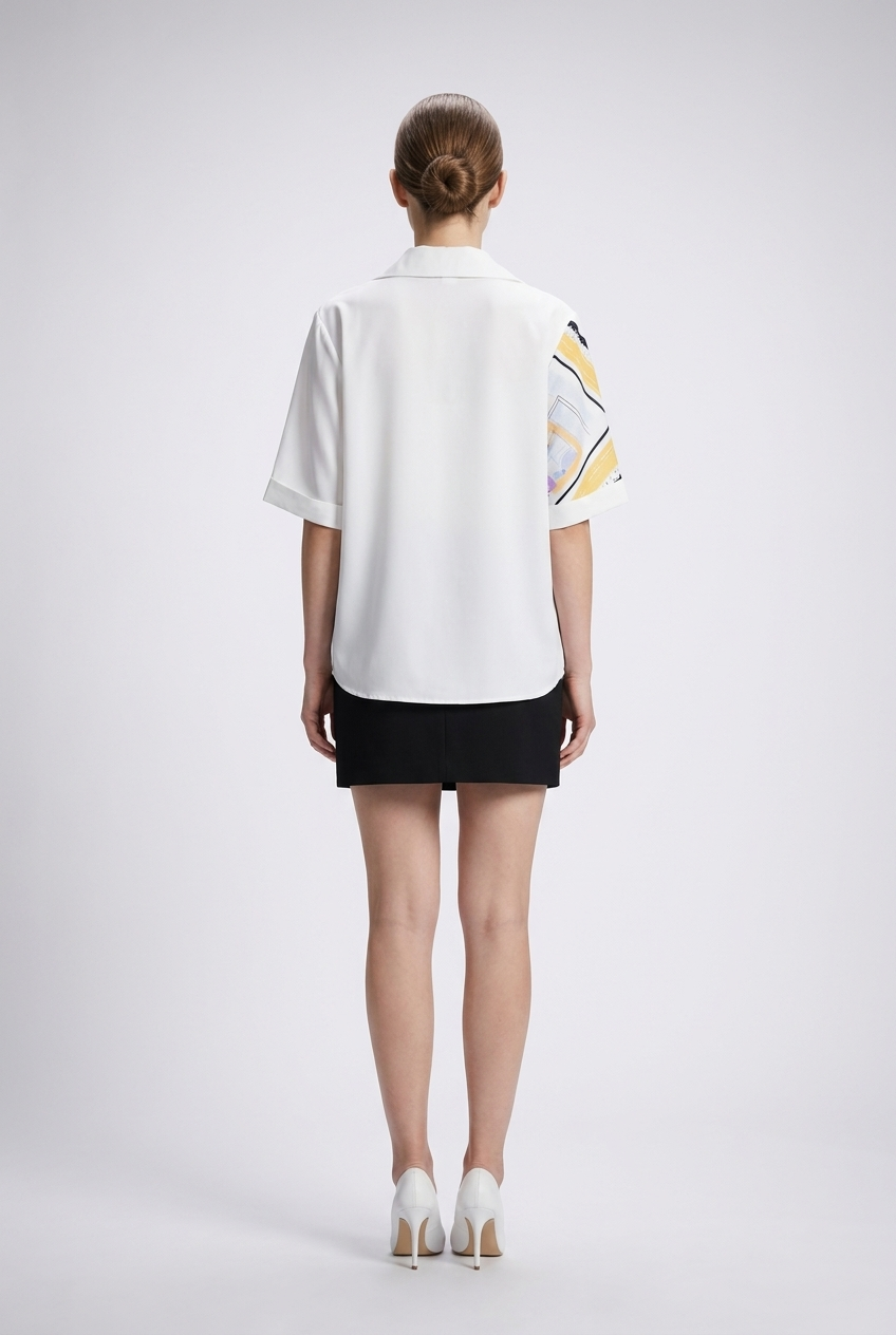 Artistic Graphic Print Shirt