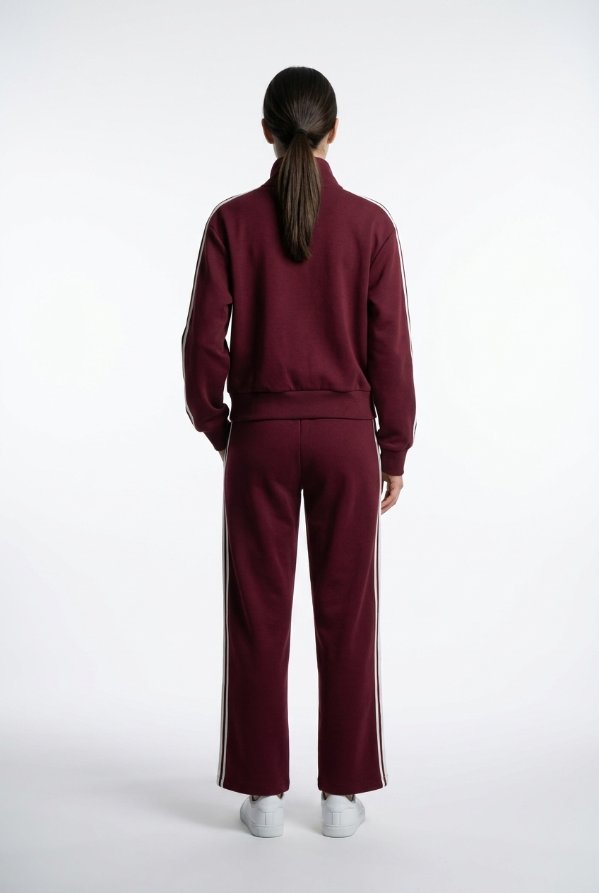 Vertical Stripe Track Jacket & Trouser Set