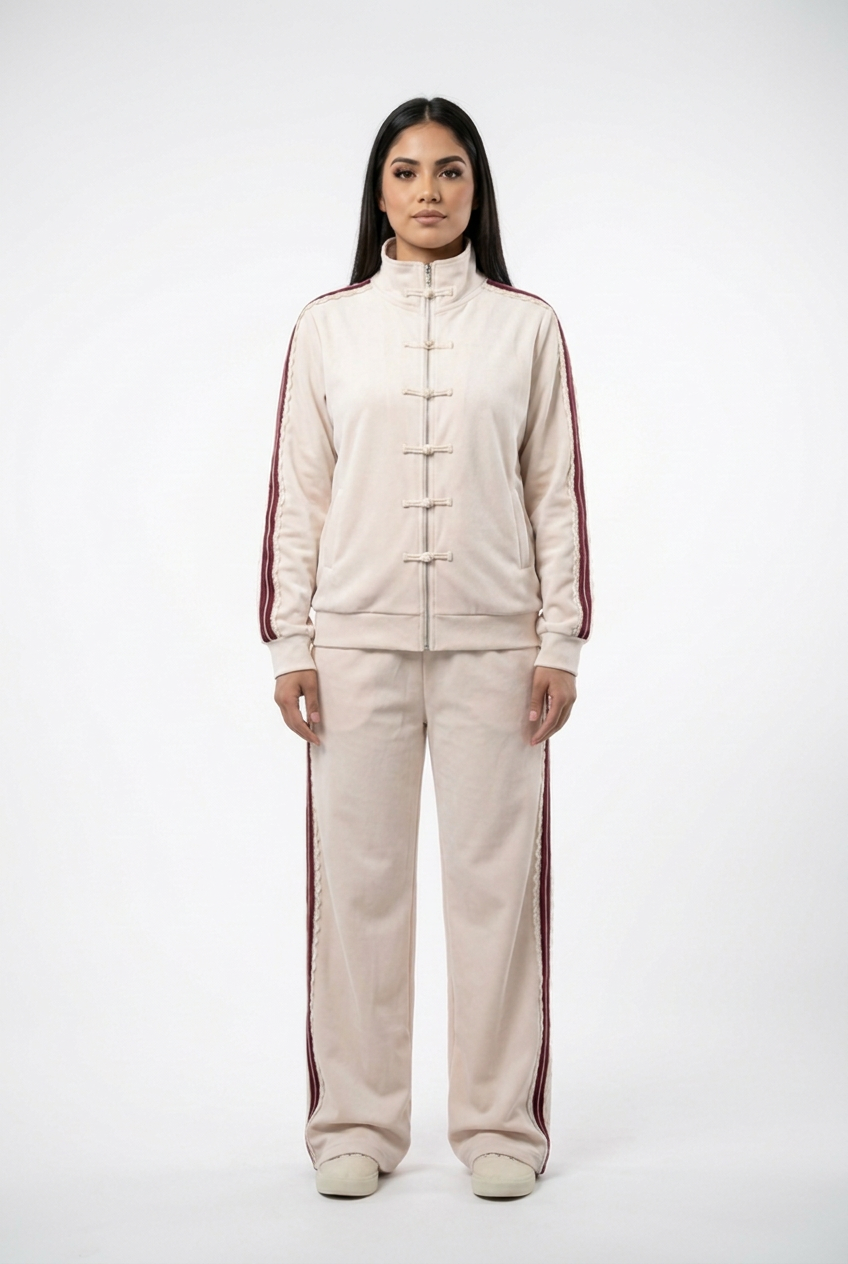 Toggle-Front Lace-Stripe Track Set