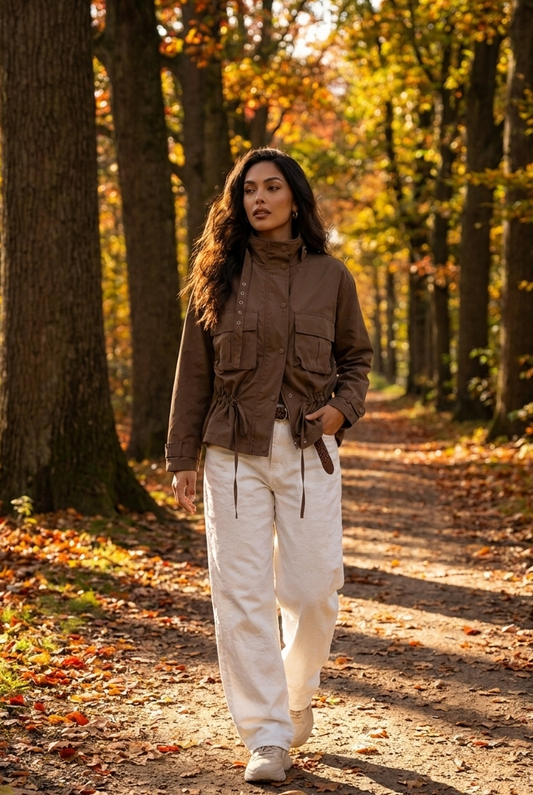 Relaxed Tonal Jacquard Wide-Leg Pants