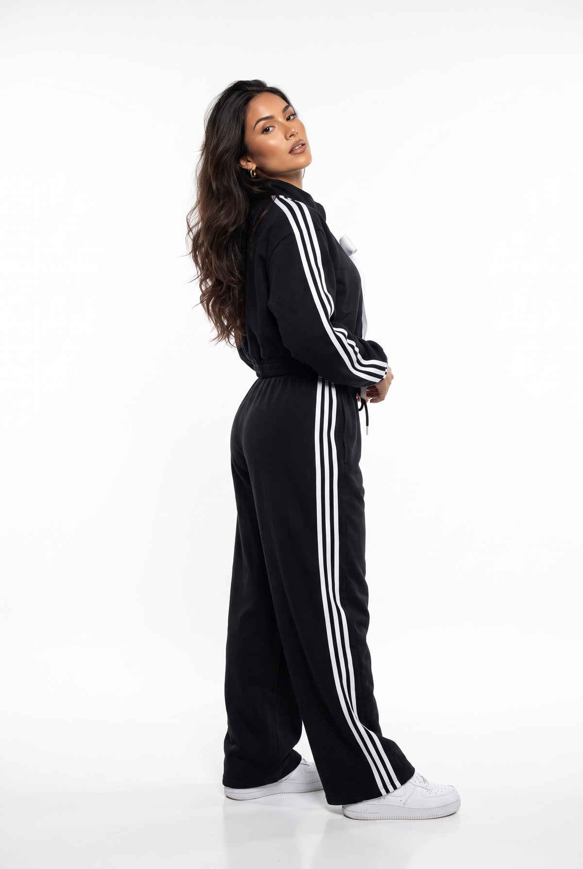 Ribbon-Tie Striped Track Set