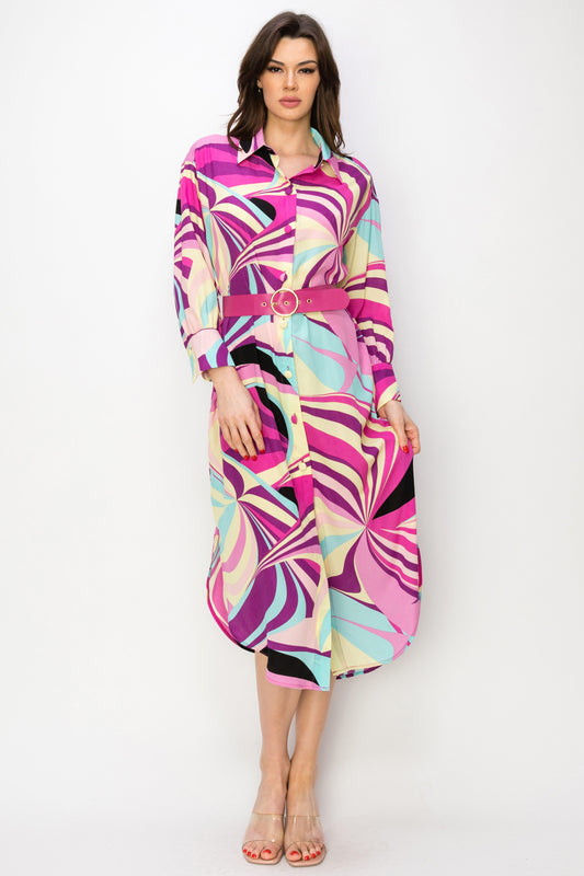 Chromatic Splash Dress